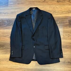 Joseph Abboud Heritage Wool Sport Coat Mens 46S Navy Modern Fit Blazer -